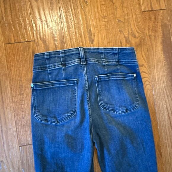 Anthropologie Pilcro 70’s the high rise slim crop seam front jeans 28 - Picture 12 of 15